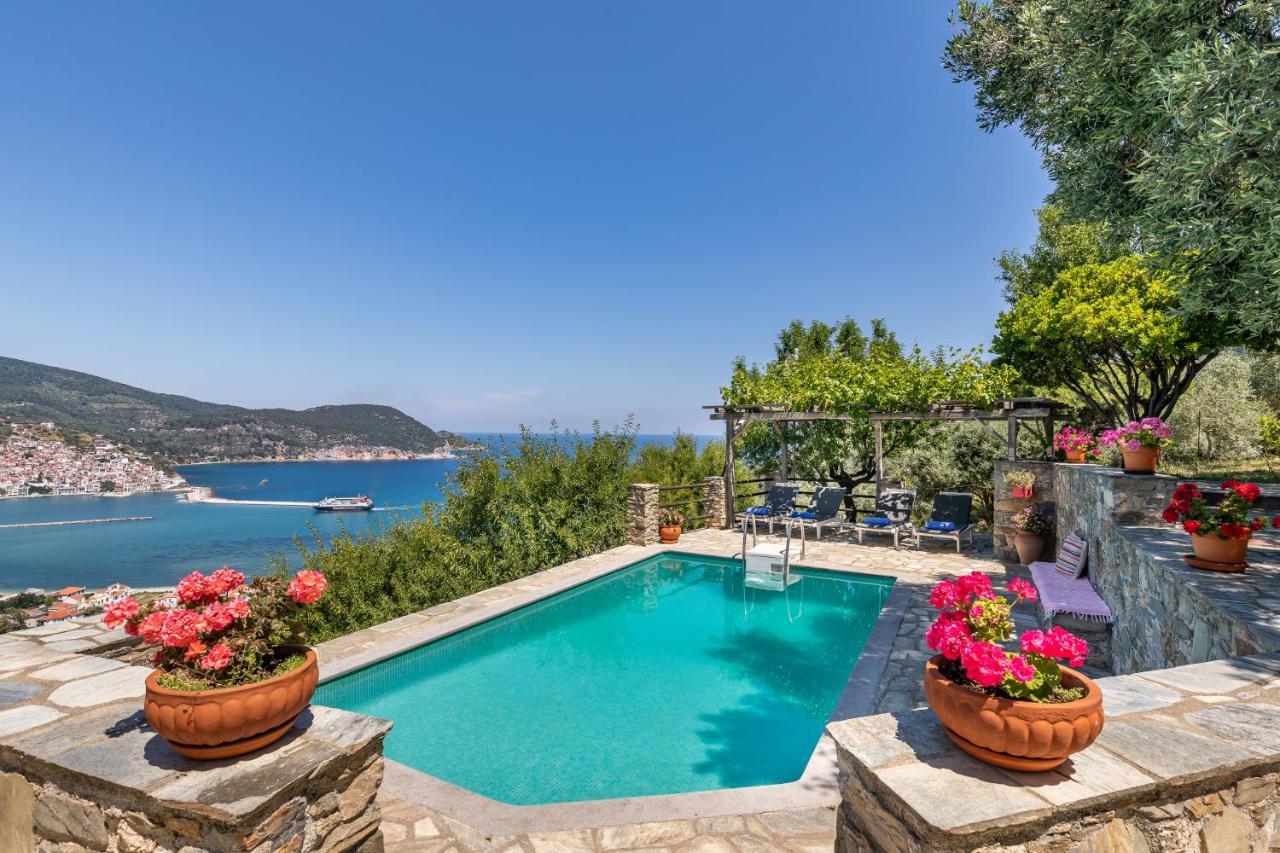Villa Nina Skopelos- Private Pool - Magnificent Views מראה חיצוני תמונה