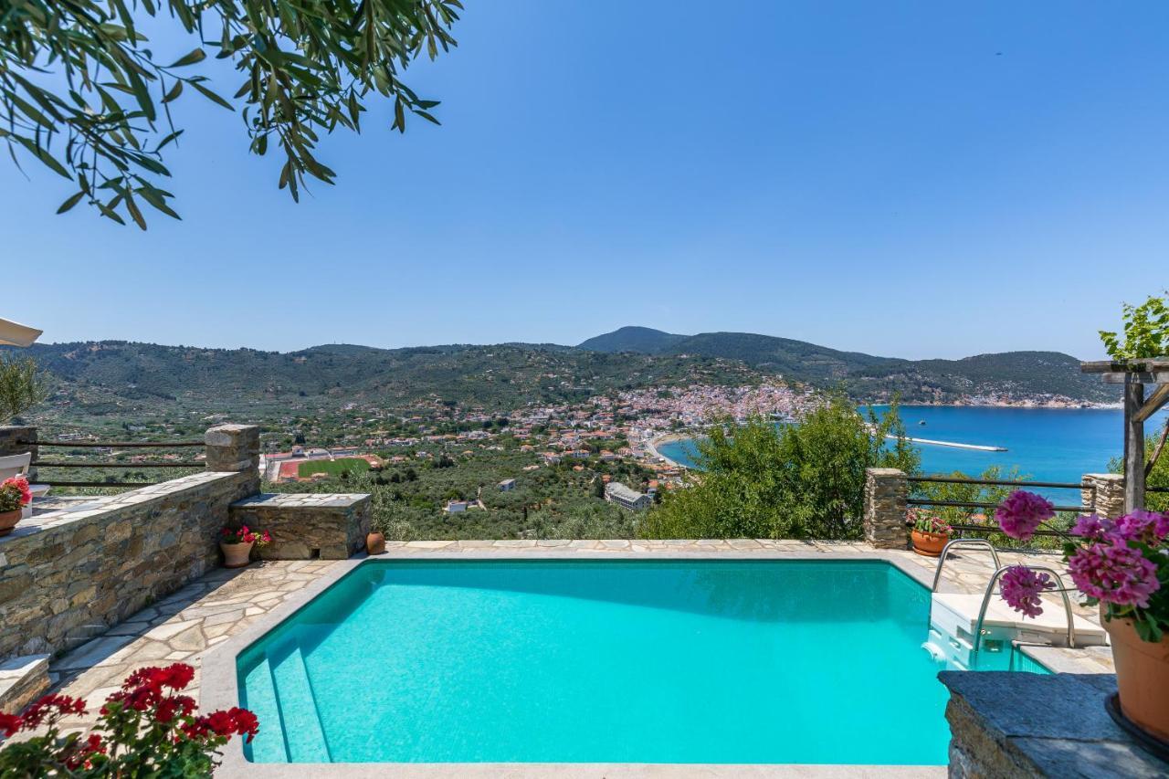 Villa Nina Skopelos- Private Pool - Magnificent Views מראה חיצוני תמונה